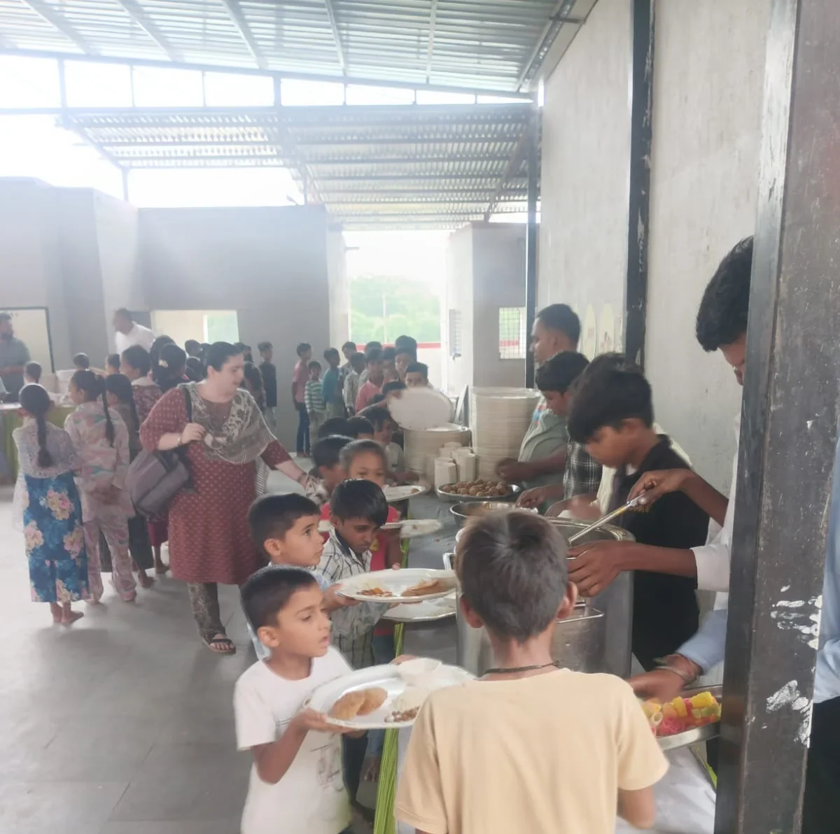 Moment from a school visit