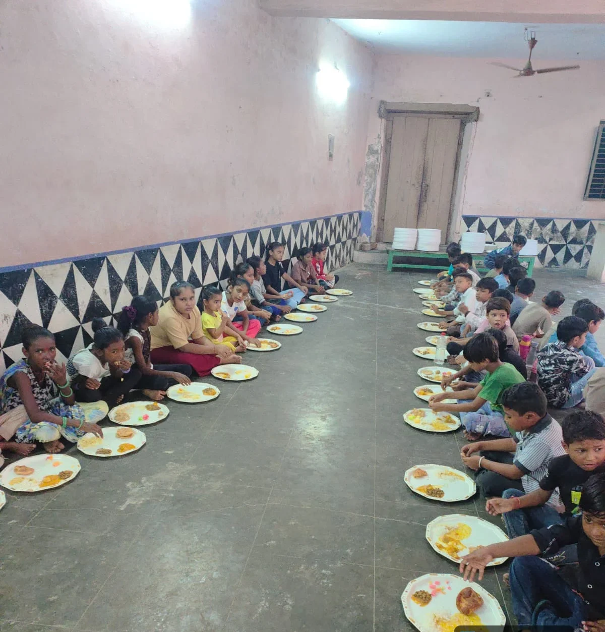 A school visit photograph