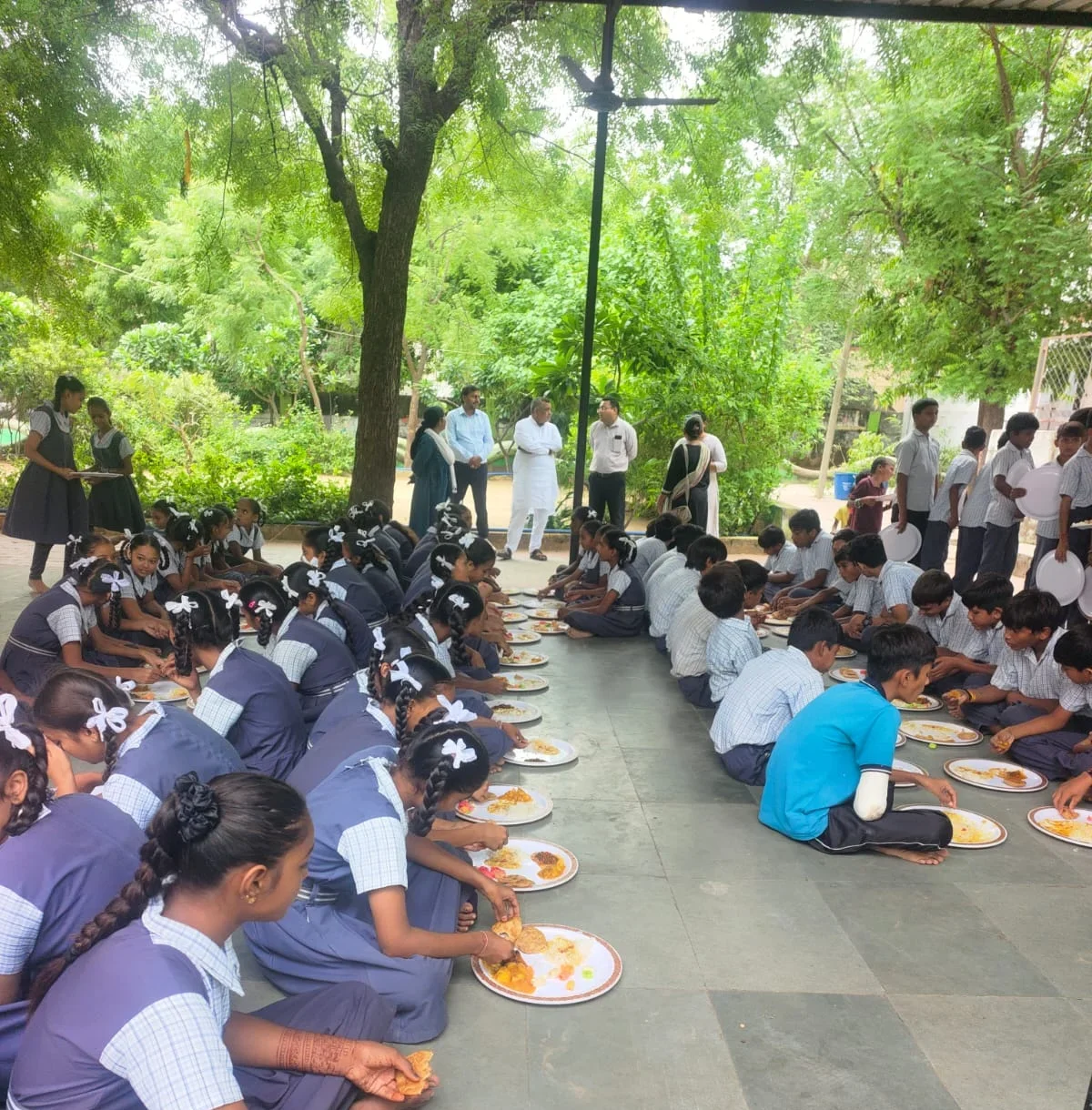 Moment captured at a school